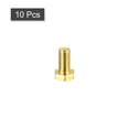 thumbnail image 3 of Unique Bargains Brass Hex Bolts, M5x10mm 10 Pack Fully Thread Grade 4.8 Machine Screws, 3 of 4