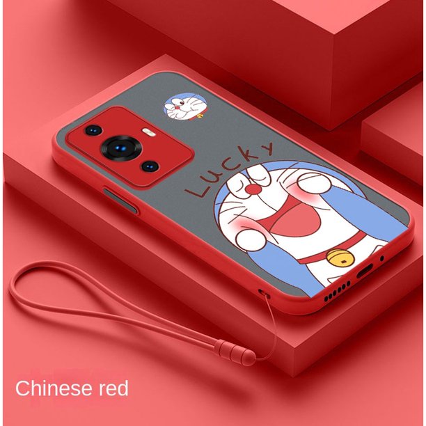 Huawei nova 11 Pro 11i Y91 Y71 Lindo Caso Lucky Doraemon Candy Color Carcasa Transparente Mate Parachoques Cubierta Trasera
