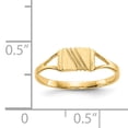 thumbnail image 2 of 14K Yellow Gold Childs Polished & Satin Ring, 2 of 2