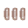 thumbnail image 2 of Snap Clips , Different Use Portable Snap Comb  Clips  For Home For Female Light Brown, 2 of 8