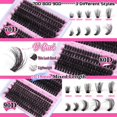 thumbnail image 3 of Kit de extensión de pestañas Focipeysa Fluffy Lash 70D 80D 90D 10-18 mm, 3 of 8