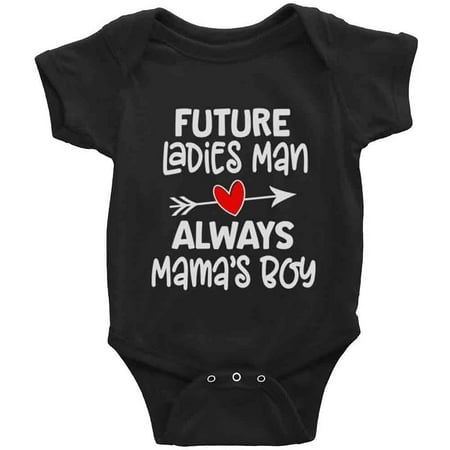 

Future Ladies Man Always Mama s Boy Cute Baby cloths Short Sleeve Rompers Bodysuits Unisex
