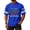 Blue,#019, variant on USA Patriotic Dad Father's Day American Flag 4th of July Dad T-Shirt,S