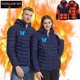 thumbnail image 1 of Chaquetas y abrigos casuales de manga larga con capucha, con USB, temperatura constante, calefactables, resistentes al viento, talla grande, para hombre y mujer, invierno, 4 unidades, 1 of 7