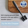 thumbnail image 3 of HLONK Meat Chopper, Multifunctional Good Cook Heat Resistant Nylon Soft Grip Ground Beef Meat Chopper Utensil, Hamburger Meat Chopper for Non Stick Blends and Mashes, Mix Chopper, 3 of 6