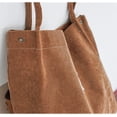 thumbnail image 4 of Bolso de pana para mujer y niña, lavable y reutilizable, grande, para el hombro, bolso de mano, bolso de compras para la escuela, el trabajo, la playa y viajes., 4 of 5