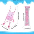 thumbnail image 4 of CUITING Pretend Play Foldable Doll Stroller Toddler Learning Toy Girls‘ Imagination Booster, 4 of 6