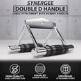 thumbnail image 2 of Synergee Double D Handle Cable Attachment – Home Gym Accessory for Cable Machine, Close Grip V Bar Grip for Weight Workout, 2 of 6