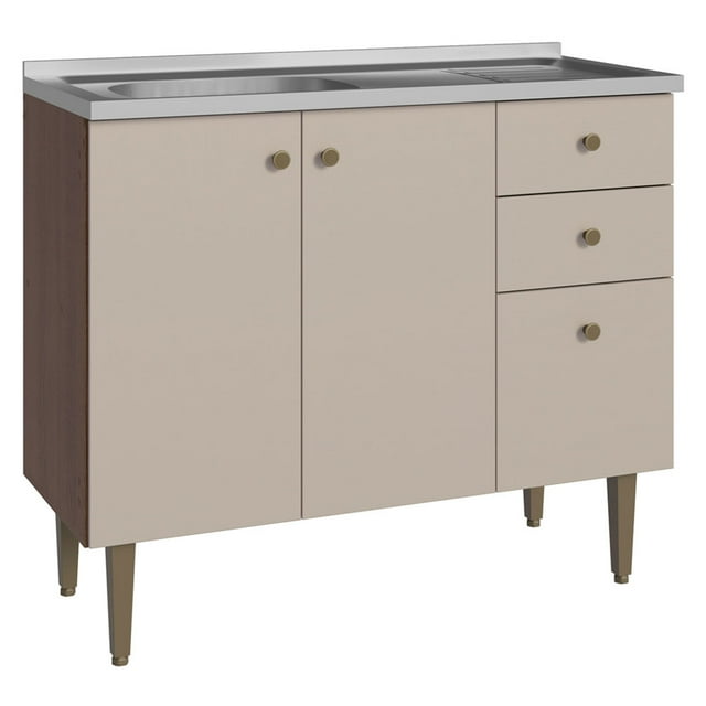 Alacena Gabinete Bajo Cocina Madesa Gourmet 105 Con Tarja MC