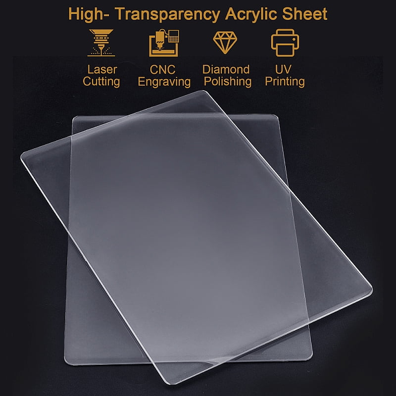Acrylic Cutting Mat Pad for Desktop Fine Manual Work Leather Craft Sewing DIY Punch Board Clear 22.5x15.5x0.3cm for DIY