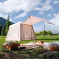 thumbnail image 5 of Zikebtuy 2/6/8 Person Inflatable Camping Tent, Easy Setup Blow Up Air Tent with Hand Pump, Waterproof 4-Season Glamping Tent with Large Mesh Windows & Oversized Canopy for Couples, Group & Family, 5 of 8