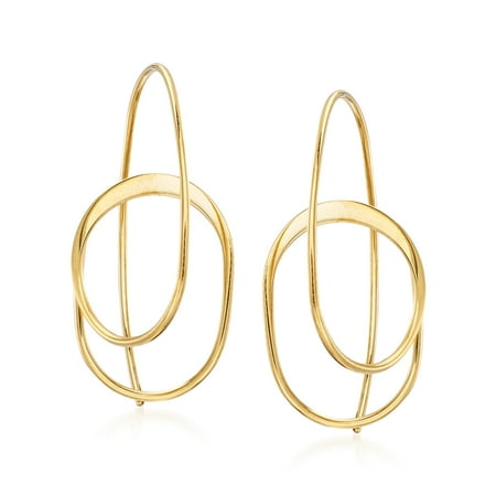 Ross-Simons 14kt Yellow Gold Spiral Hoop Earrings