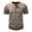 Khaki, variant on Vintage Henley Shirts for Men Cotton Short Sleeve Retro Muscle Fit Tee Summer Casual Vacation Fashion Lightweight Breathable Workout Top for Everyday Wear