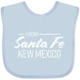 thumbnail image 3 of Inktastic From Santa Fe New Mexico in White Distressed Text Boys or Girls Baby Bib, 3 of 4