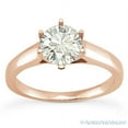 thumbnail image 2 of Round Cut Forever Brilliant Moissanite 6-Prong Trellis Solitaire Engagement Ring in 14k Rose Gold, 2 of 4