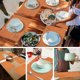 thumbnail image 5 of Juego de 6 manteles individuales de vinilo lavables y fáciles de limpiar, manteles resistentes al calor y lavables para mesa de comedor, 17 x 12 pulgadas, 5 of 7