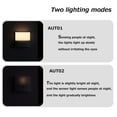 thumbnail image 3 of FSLiving Intelligent Sensor Wall Lamp Battery Powered Dusk to Dawn Security Lights Auto On Off Steplessly Dimmable Motion Sensor LED Mass Response Spotlight for Kitchen No Drilling - Set of 3, 3 of 9