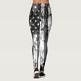 thumbnail image 3 of Gibobby Leggings Mujer Día la Independencia para las mujeres 4 julio Leggings Pantalones para yoga Correr Pilates Gimnasio Pantalones yoga Medias Compresión Yoga Correr Fitness（Negro， M), 3 of 5