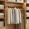 thumbnail image 3 of Unique Bargains 2Pcs Durable Wood Space Saving Clothes Hangers Mocha, 3 of 6