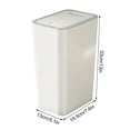 thumbnail image 3 of Fiudx Small Trash Can, 13 Gallon, Adult, Plastic, White, 1 Count, 3 of 5