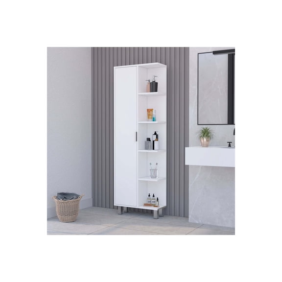TREEVOL FURNITURE Linen Cabinet Sandy