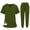 Army Green, variant on Iaqnaocc Scrubs for Women Set Healthcare V-Neck Scrub Shirts and Scrub Pants Medical Moisture-Wicking Soft Stretch Nursing Uniforms Set With Pockets Pink XL
