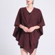 thumbnail image 4 of Capa de lana de color liso para mujer, chaqueta, bufanda, 4 of 4