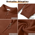 thumbnail image 6 of MOSHU Polar Fleece Sweatshirts for Women Quarter Zip Long Sleeve Tops Pullover Womens Sweatshirts, 6 of 9