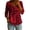 S1-Multicolor, variant on Button Up Blouses for Women Plus Size 3/4 Sleeve Shirts Tunic V Neck Tops Lightweight Floral Casual Clothes