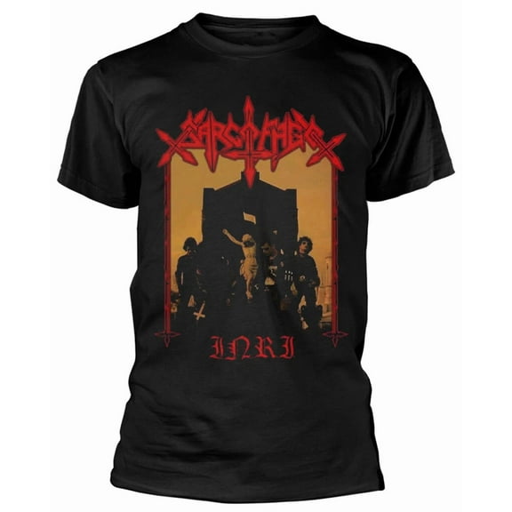 CLASSIC Sarcofago I.N.R.I Cover Black T-Shirt NEW OFFICIAL