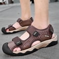 thumbnail image 5 of LASUDRAA Mens Outdoor Hiking Sandals Waterproof Lightweight Athletic Sandals with Adjustable Straps Non-Slip Beach Shoes for Men, 5 of 8