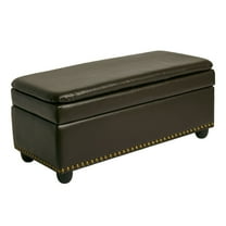 BrylaneHome 400 Lbs. Weight Capacity Extra Wide Studded Ottoman