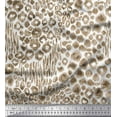 thumbnail image 1 of Soimoi Cotton Jersey Fabric Leopard Animal Skin Printed Craft Fabric by the Yard 58 Inch Wide, 1 of 3