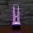 thumbnail image 2 of YSITIAN 3D Twin Tower Night Light Table Desk Optical Illusion Lamps 7 Color Changing Lights LED Table Lamp Xmas Home Love Birthday Children Kids Decor Toy Gif YT05-140, 2 of 4