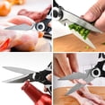 thumbnail image 3 of Tijeras de cocina multifuncionales tijeras para huesos de pollo tijeras de acero inoxidable para alimentos tijeras panda tijeras para alimentos complementarios, 3 of 3