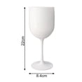 thumbnail image 6 of Plastic Wine Glass White Plastic Champagne Glass Plastic Goblet Gift Wine Glass, 6 of 8
