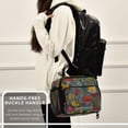 thumbnail image 6 of Insulated Lunch Bag 6L Leak-Proof Lunch Box with Shoulder Strap Multiple Pockets Lunch Tote Cute Snails and Mushrooms, 6 of 9