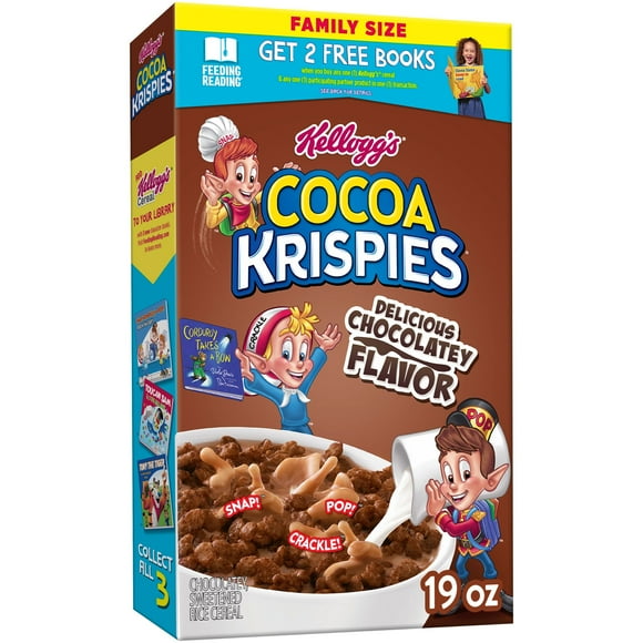 Kellogg's Cocoa Krispies Chocolatey Flavor Breakfast Cereal, Family