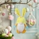 thumbnail image 5 of Muñeco enano de gnomo de conejo de Pascua, decoración colgante de escritorio, figura de dibujos animados para configuración y decoración de escenas de festivales., 5 of 5