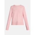 thumbnail image 5 of Scenario Women's and Women's Plus Cozy Crewneck Sweater with Long Sleeves, Sizes XS-4X, 5 of 5