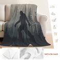 thumbnail image 5 of Misty Forest Blanket Soft Cozy Warm Throw Blanket for Couch, Plush Fuzzy Flannel Fleece Blankets for Sofa, Pine Trees Gray Foggy Vintage Rustic Bed Blankets Lightweight Gifts for Women, 32"x48", 5 of 9