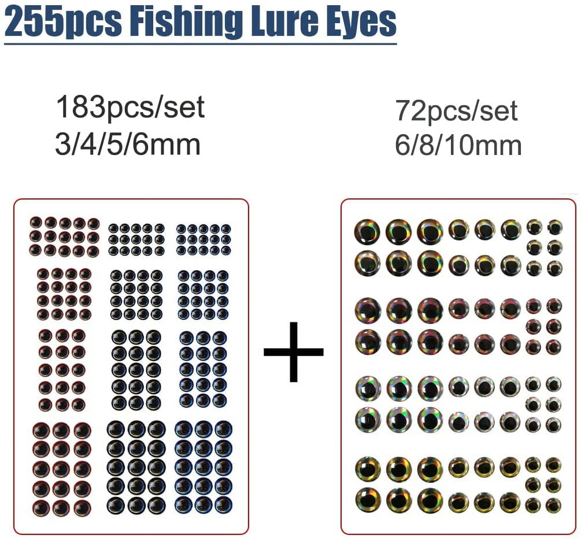 VanRolldex Unpainted Fishing Lures Crankbaits with Treble Hooks, Split Rings & Lure Eyes, 342-Count