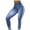 Light Blue-01, variant on REALiKUN Women's Skinny Leggings Stretch Faux Jean Pants High Waist Butt Lifting Slim Fit Trousers Straight Pencil Pants
