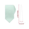 thumbnail image 2 of Conjunto de pañuelo de bolsillo para hombres INSPIRE CHIC, corbata de color sólido, juego de pajaritas gruesas preatadas, fiesta de invierno, verde menta, 2 of 6