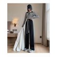thumbnail image 6 of Women Sweatpants Wide Leg Drawstring Workout Casual Baggy Pants High Waist Black S, 6 of 7