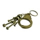 thumbnail image 2 of Paquete de 2-4 llaveros con colgante de Robot con tornillo Steampunk, novedad 4 piezas, 2 of 7