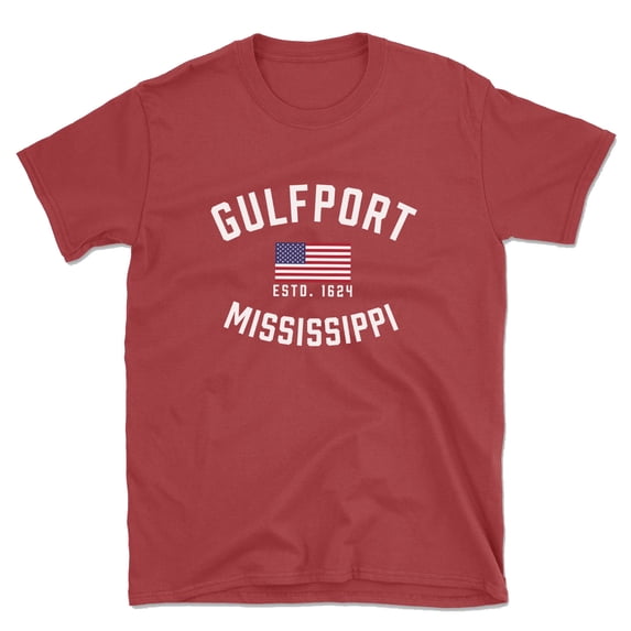 Gulfport Mississippi Patriot Men's Cotton T-Shirt