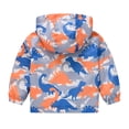 thumbnail image 5 of Wxirdiow Toddler Girl Clothes Toddler Boys Hooded Windbreaker Jacket Kids Lightweight Zip Up Coat Casual Outerwear with Pockets Orange Size,1-2 Years, 5 of 9