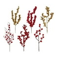 thumbnail image 6 of 5Pcs/Set Artificial Red Berry Stems Branches, Fake Berry for Christmas Tree Xmas Wreath Decorations Floral Arrangements, Halloween Holiday Home DIY Crafts Decor, 6 of 8