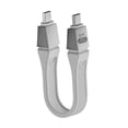 thumbnail image 3 of Cable USB 240W Cable USB C a USB C 13 cm Conexión USB Tipo C para Thunderbolts Blanco, 3 of 9
